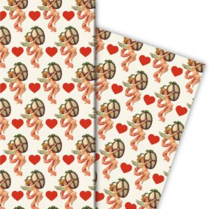 Kartenkaufrausch: Romantisches Vintage Oster Geschenkpapier aus unserer Oster Papeterie in multicolor