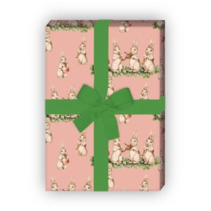 Kartenkaufrausch: Süßes Vintage Baby Geschenkpapier aus unserer Baby Papeterie in rosa