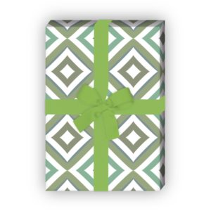 Kartenkaufrausch: Edles grafisches Geschenkpapier mit aus unserer Geburtstags Papeterie in grün