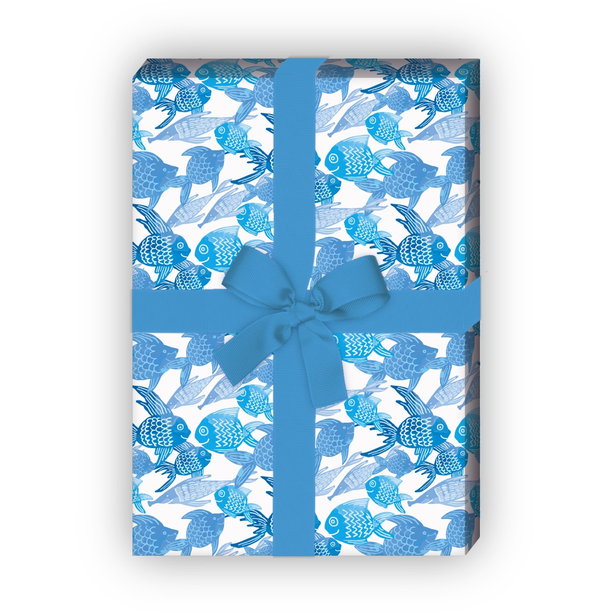 Kartenkaufrausch: Sommer Geschenkpapier mit erfrischenden aus unserer Tier Papeterie in blau