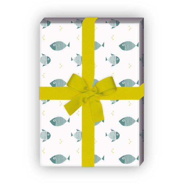 Kartenkaufrausch: Elegantes Geschenkpapier mit grafisch aus unserer Tier Papeterie in weiß