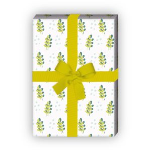 Kartenkaufrausch: Elegantes Geschenkpapier mit grafisch aus unserer florale Papeterie in weiß
