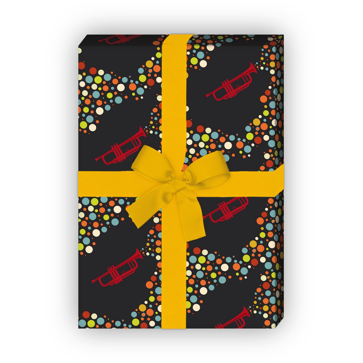 Kartenkaufrausch: Buntes Geburtstags Geschenkpapier mit aus unserer Geburtstags Papeterie in grau