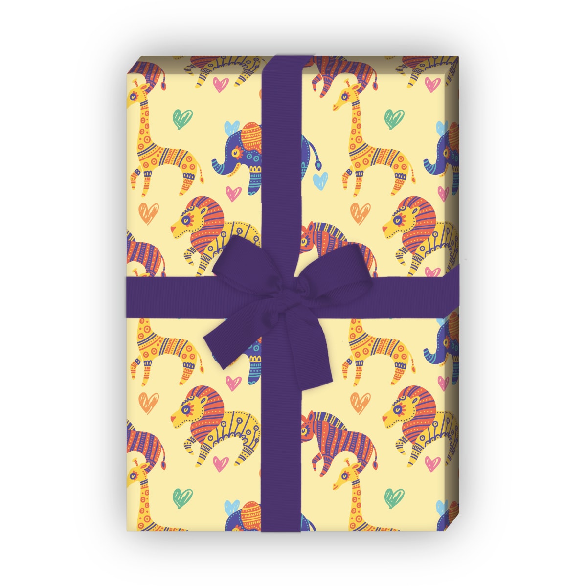 Kartenkaufrausch: Schönes Kinder Geschenkpapier mit aus unserer Kinder Papeterie in gelb