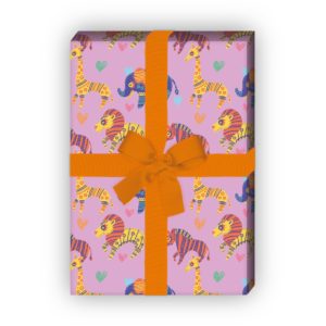 Kartenkaufrausch: Schönes Kinder Geschenkpapier mit aus unserer Kinder Papeterie in rosa