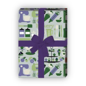 Kartenkaufrausch: Hobby koch Geschenkpapier mit aus unserer Designer Papeterie in grün