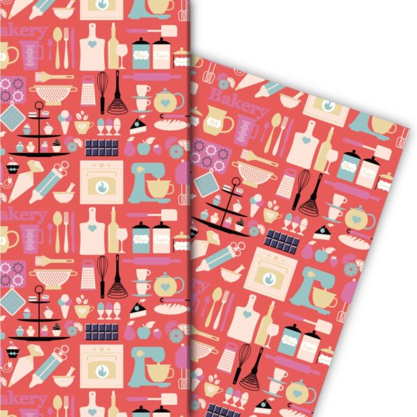 Kartenkaufrausch: Hobby koch Geschenkpapier mit aus unserer Designer Papeterie in rosa
