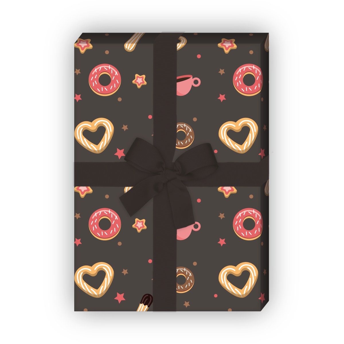 Kartenkaufrausch: Köstliches Keks Geschenkpapier mit aus unserer Designer Papeterie in braun