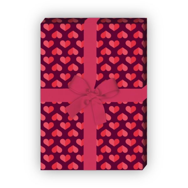 Kartenkaufrausch: Romantisches Liebes Geschenkpapier mit aus unserer Designer Papeterie in lila