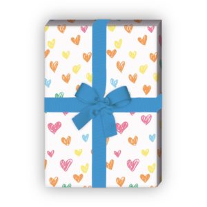 Kartenkaufrausch: Romantisches Liebes Geschenkpapier mit aus unserer Liebes Papeterie in multicolor