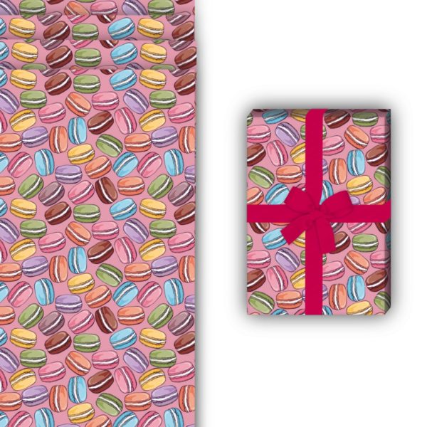 Designer Geschenkverpackung: Süßes Geschenkpapier mit bunten von Kartenkaufrausch in rosa