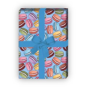 Kartenkaufrausch: Süßes Geschenkpapier mit bunten aus unserer Designer Papeterie in hellblau