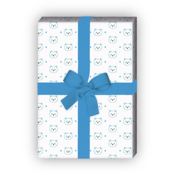 Kartenkaufrausch: Niedliches Baby Geschenkpapier mit aus unserer Baby Papeterie in weiß