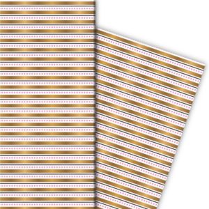 Kartenkaufrausch: Grafisches Streifen Geschenkpapier mit aus unserer Design Papeterie in rosa