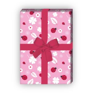 Kartenkaufrausch: Glücks bringendes Geschenkpapier mit aus unserer Glücks Papeterie in rosa