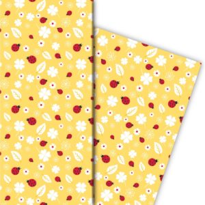 Kartenkaufrausch: Glücks bringendes Geschenkpapier mit aus unserer Glücks Papeterie in gelb