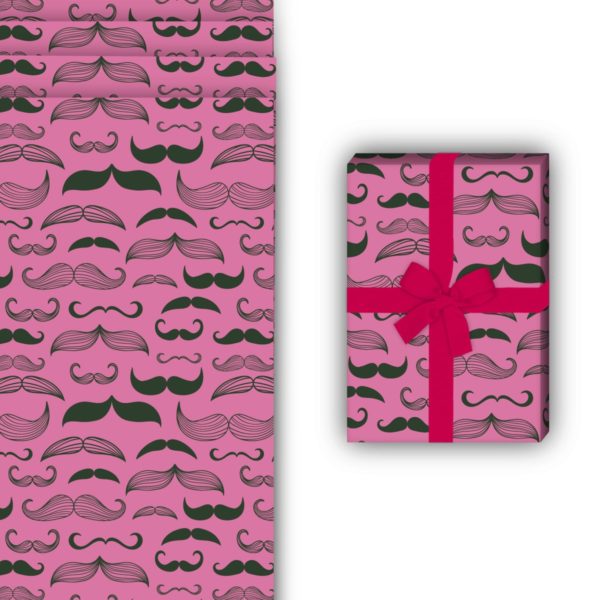 Designer Geschenkverpackung: Herren Geschenkpapier mit verschiedenen von Kartenkaufrausch in rosa