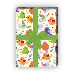 Kartenkaufrausch: Kunterbuntes Geschenkpapier mit süßen aus unserer Tier Papeterie in lila