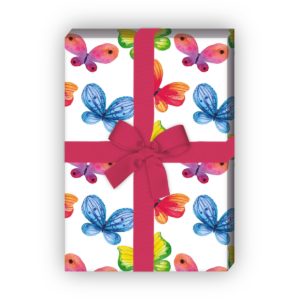 Kartenkaufrausch: Sommerlich buntes Geschenkpapier mit aus unserer Tier Papeterie in multicolor