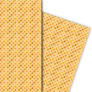 Kartenkaufrausch: Grafisches Geschenkpapier mit kleinem aus unserer Designer Papeterie in gelb
