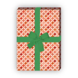 Kartenkaufrausch: Grafisches Geschenkpapier mit kleinem aus unserer Designer Papeterie in rot