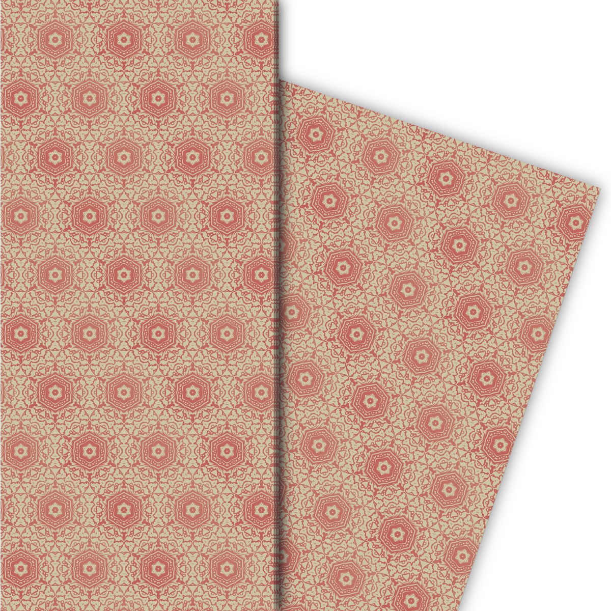 Kartenkaufrausch: Ornamentales Geschenkpapier für liebevolle aus unserer Designer Papeterie in rosa