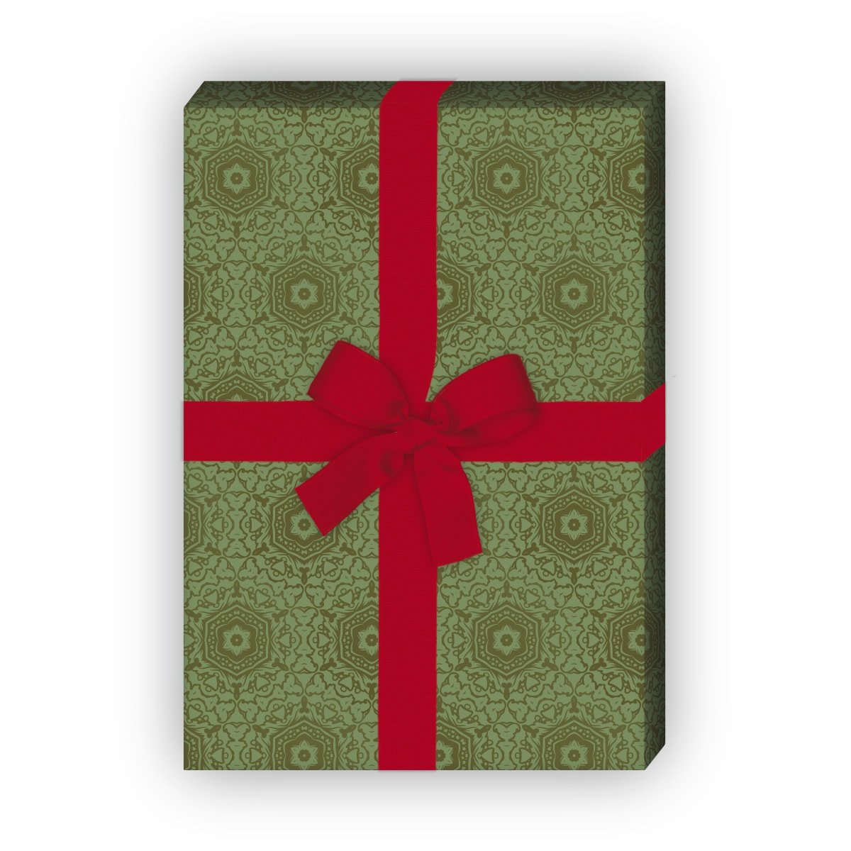 Kartenkaufrausch: Ornamentales Geschenkpapier für liebevolle aus unserer Designer Papeterie in grün