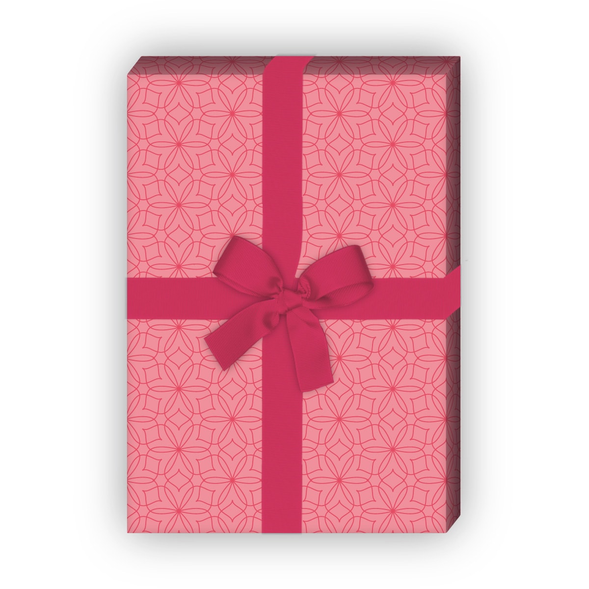 Kartenkaufrausch: Stern Blumen Geschenkpapier mit aus unserer florale Papeterie in rosa