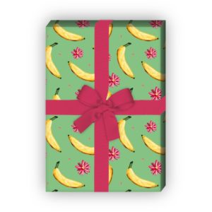 Kartenkaufrausch: Lustiges Sommer Geschenkpapier mit aus unserer Designer Papeterie in grün
