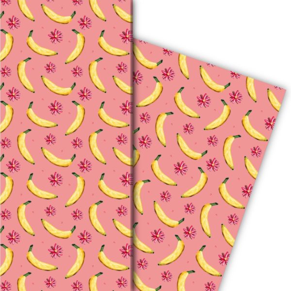 Kartenkaufrausch: Lustiges Sommer Geschenkpapier mit aus unserer Designer Papeterie in rosa