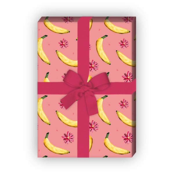 Kartenkaufrausch: Lustiges Sommer Geschenkpapier mit aus unserer Designer Papeterie in rosa