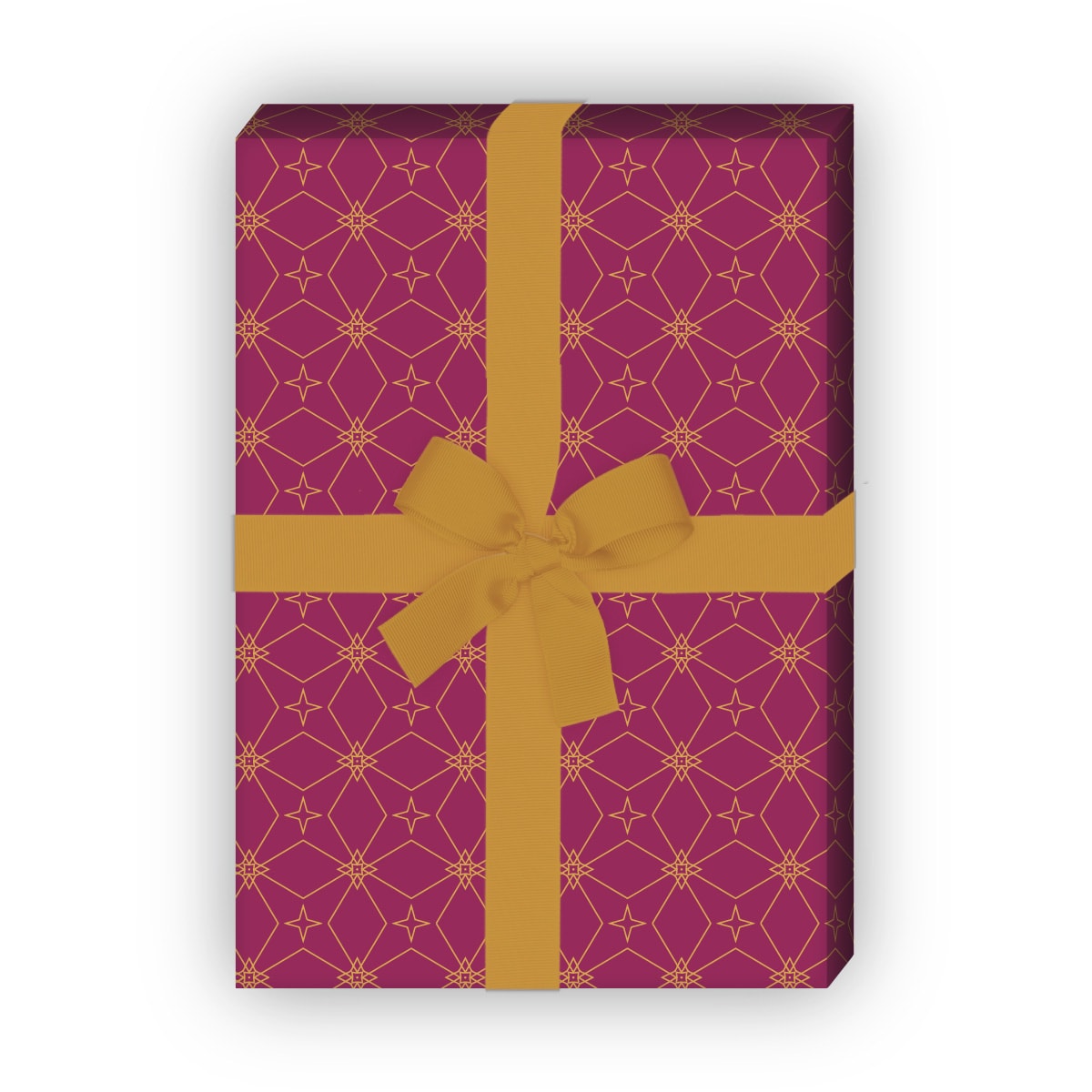 Kartenkaufrausch: Edles Sternen Mosaik Geschenkpapier aus unserer Weihnachts Papeterie in rot