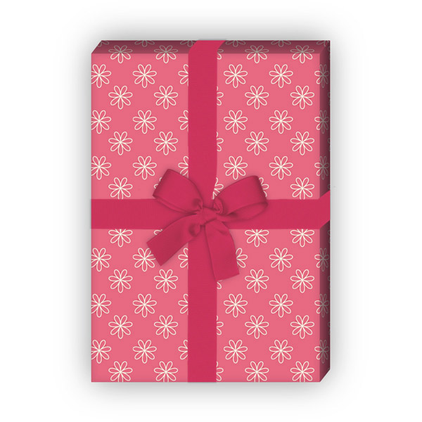 Kartenkaufrausch: Blumen Geschenkpapier mit schlichtem aus unserer florale Papeterie in rosa