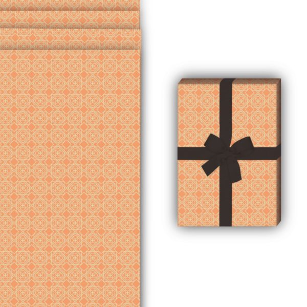 Designer Geschenkverpackung: Geometrisches Vintage Geschenkpapier im von Kartenkaufrausch in multicolor