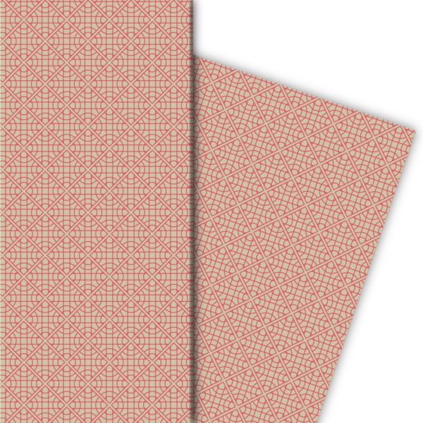 Kartenkaufrausch: Vintage Kreis Geschenkpapier im aus unserer Designer Papeterie in rosa