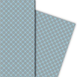 Kartenkaufrausch: Vintage Sternen Geschenkpapier im aus unserer Designer Papeterie in hellblau