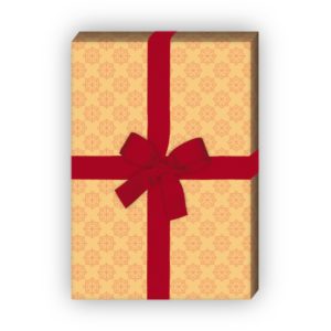 Kartenkaufrausch: Vintage Sternen Geschenkpapier im aus unserer Designer Papeterie in gelb