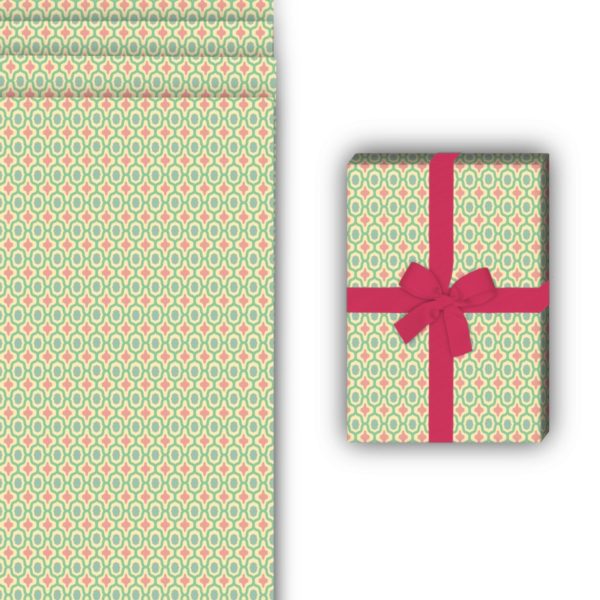 Designer Geschenkverpackung: Mosaik Geschenkpapier im orientalischen von Kartenkaufrausch in gelb