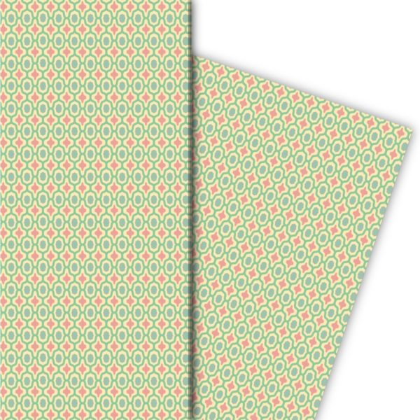 Kartenkaufrausch: Mosaik Geschenkpapier im orientalischen aus unserer Designer Papeterie in gelb