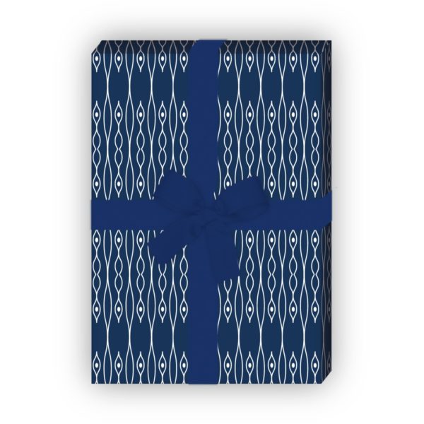 Kartenkaufrausch: Indigo Geschenkpapier für liebevolle aus unserer Designer Papeterie in dunkel blau