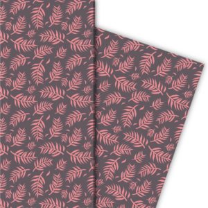 Kartenkaufrausch: Schönes Geschenkpapier mit Palmen aus unserer Natur Papeterie in rosa