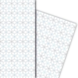 Kartenkaufrausch: Schönes Geschenkpapier mit gepunkteten aus unserer florale Papeterie in weiß