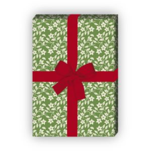 Kartenkaufrausch: Zartes Geschenkpapier mit Retro aus unserer florale Papeterie in grün
