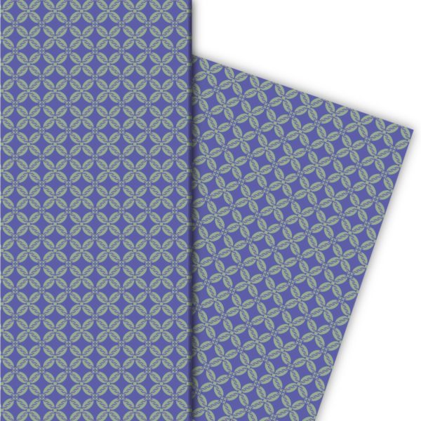 Kartenkaufrausch: 20er Jahre Muster Geschenkpapier aus unserer 20er Papeterie in lila