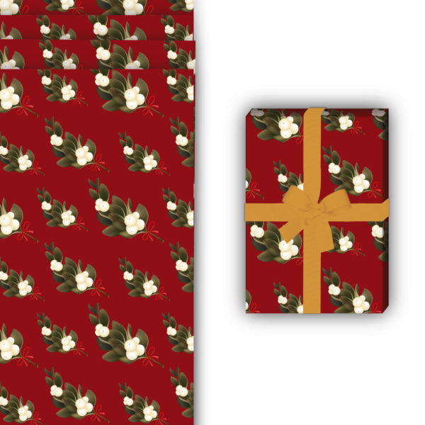 florale Geschenkverpackung:  von Kartenkaufrausch in rot