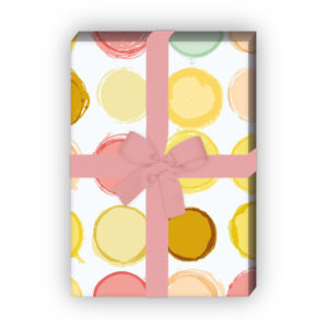 Kartenkaufrausch: Schickes Punkte Geschenkpapier für aus unserer Designer Papeterie in gelb