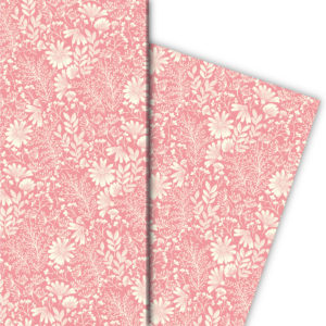 Kartenkaufrausch: Zartes Blumen Geschenkpapier mit aus unserer florale Papeterie in rosa