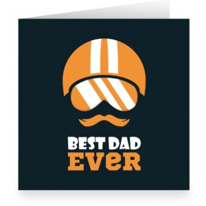 Kartenkaufrausch: große Motorrad Vatertagskarte aus unserer Vatertag Papeterie in schwarz