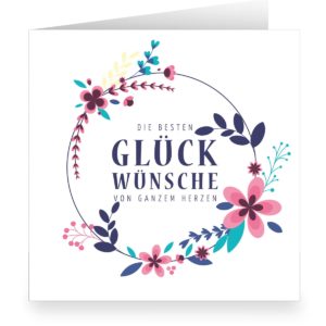 Kartenkaufrausch: Leichte, florale Geburtstagskarte aus unserer Examen Papeterie in weiß