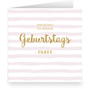 Kartenkaufrausch: Mädchen Einladungskarte zur Geburtstags Party aus unserer Einladung Papeterie in rosa